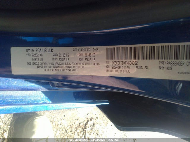 1C3CCCABXFN664392 Chrysler 200 Limited
