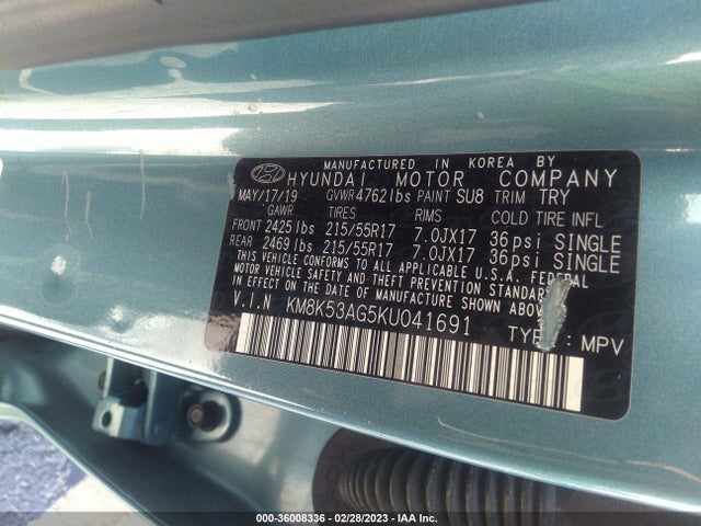 2019 Hyundai Kona, VIN: KM8K53AG5KU041691