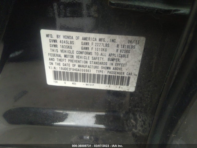 Acura Ilx W/premium 2016 19UDE2F84GA006983 Image 9