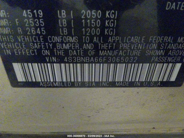 4S3BNBA66F3065032 Subaru Legacy 2.5i