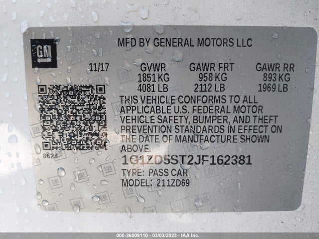 Chevrolet MALIBU LT 2018 1G1ZD5ST2JF162381 Image 10