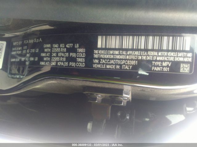 ZACCJADT6GPC83951 Jeep Renegade Limited