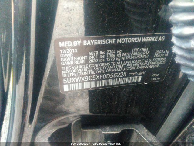 5UXWX9C5XF0D56225 BMW X3 Xdrive28i