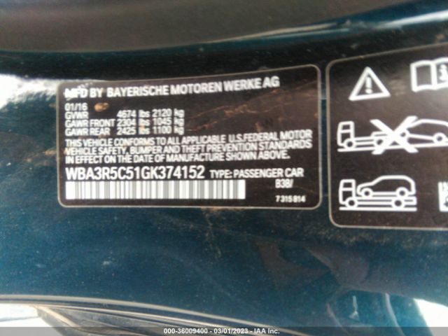 WBA3R5C51GK374152 BMW 4 Series 435i Xdrive