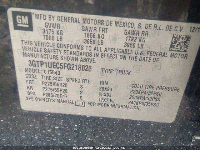 GMC Sierra 1500 Sle 2015 3GTP1UEC5FG218025 Image 9