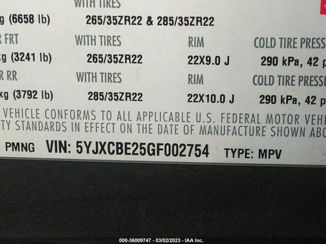 Tesla Model X 70d/90d/75d/60d/p100d 2016 5YJXCBE25GF002754 Image 11
