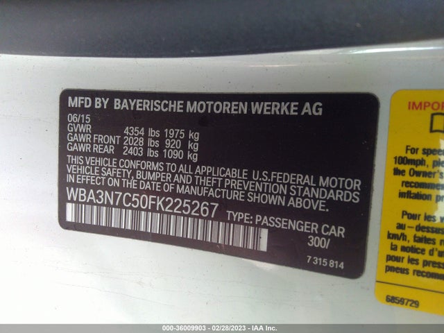 BMW 4 Series 428i 2015 WBA3N7C50FK225267 Image 9