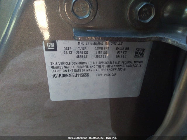 Chevrolet Volt 2014 1G1RD6E46EU115656 Image 9