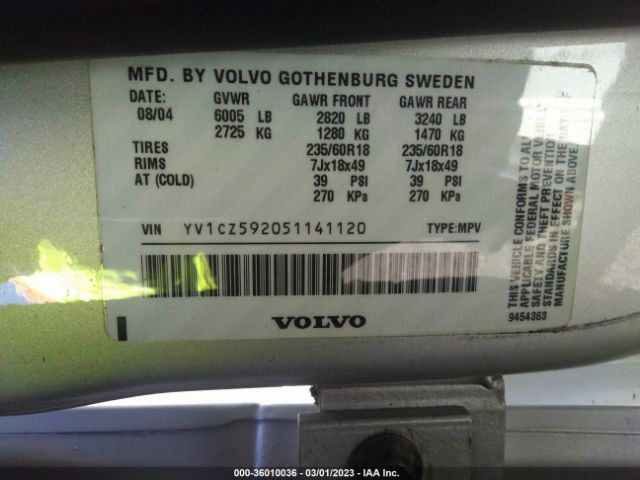 YV1CZ592051141120 Volvo XC90