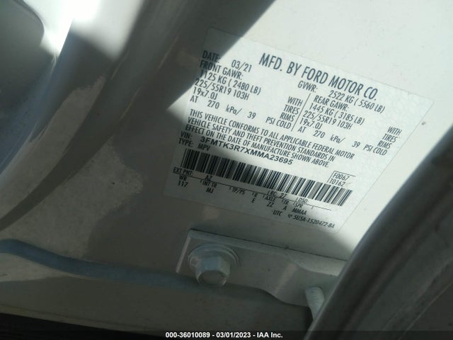 2021 Ford Mustang, VIN: 3FMTK3R7XMMA23695
