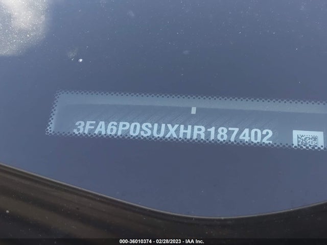 2017 Ford Fusion, VIN: 3FA6P0SUXHR187402