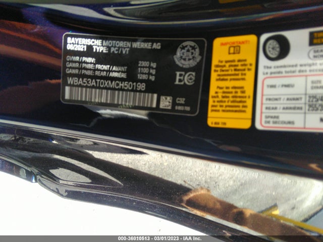 BMW 4 Series M440i 2021 WBA53AT0XMCH50198 Image 9