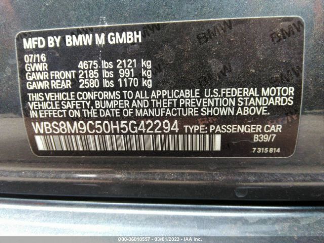 WBS8M9C50H5G42294 BMW M3
