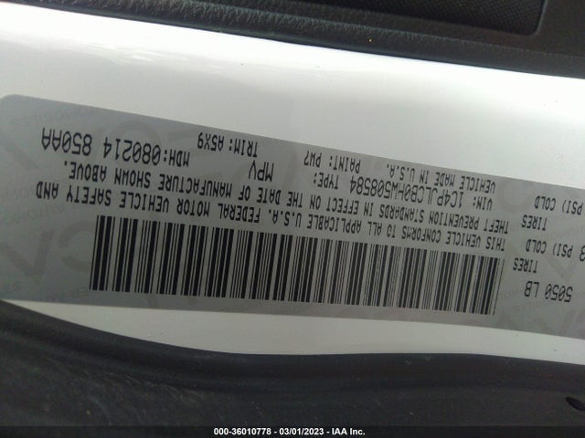 1C4PJLCB0HW508584 Jeep Cherokee Latitude