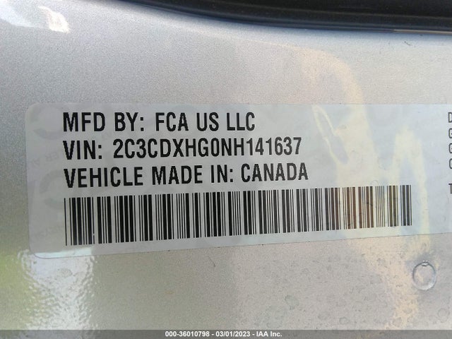 Dodge CHARGER GT 2022 2C3CDXHG0NH141637 Image 10