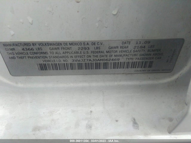 3VWJZ7AJ0AM062469 Volkswagen Jetta Sedan S