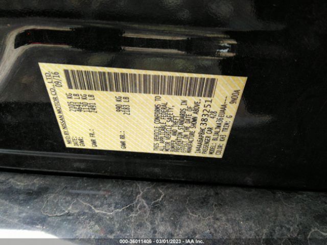 1N4AA6AP8HC383251 Nissan Maxima Sv/s/sl/sr/platinum