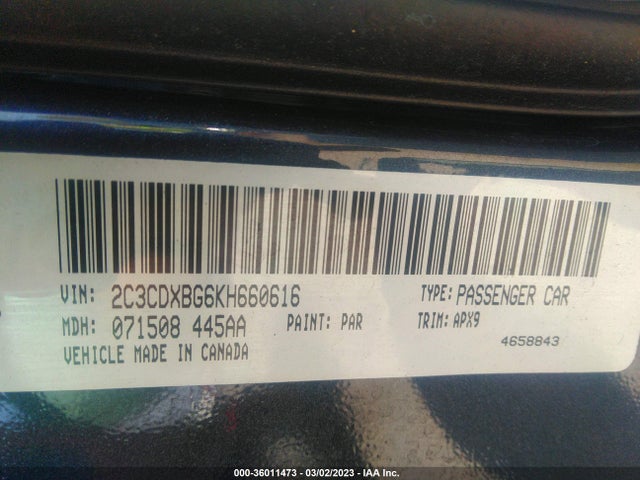 Dodge Charger Sxt 2019 2C3CDXBG6KH660616 Image 9