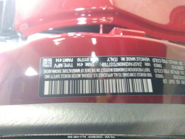 ZASPAKBN0N7D37788 Alfa Romeo STELVIO TI