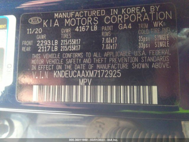 KNDEUCAAXM7172925 KIA SELTOS S