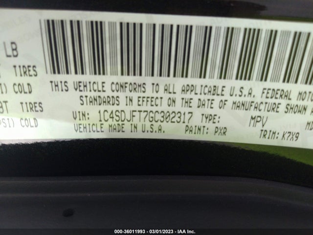 Dodge Durango Special Service 2016 1C4SDJFT7GC302317 Image 10