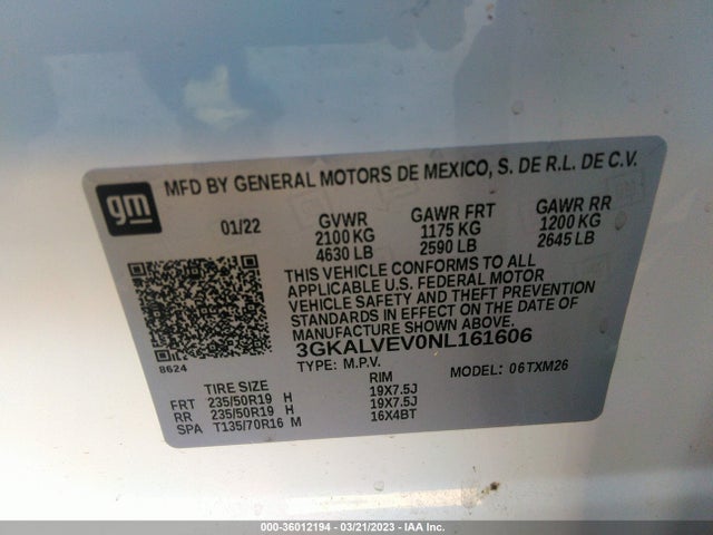 GMC Terrain Slt 2022 3GKALVEV0NL161606 Image 9