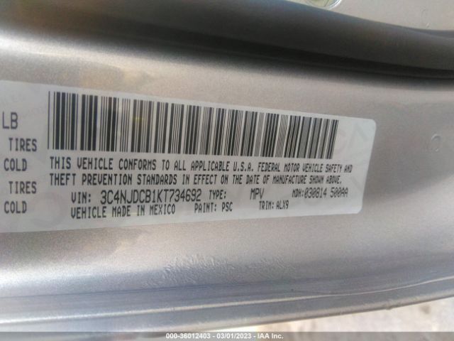 3C4NJDCB1KT734692 Jeep Compass Limited