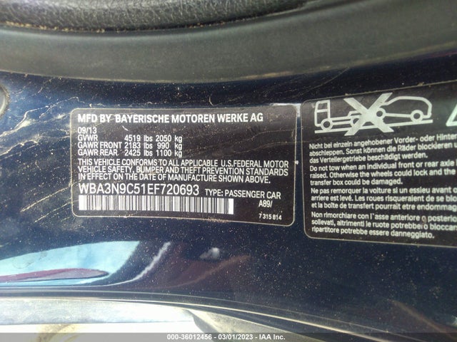 BMW 4 Series 428i Xdrive 2014 WBA3N9C51EF720693 Image 9