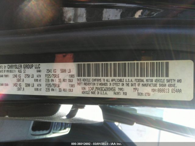 1C4PJMAK6CW209456 Jeep Liberty Sport