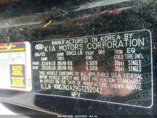 KNDJN2A29G7252042 KIA Soul Base