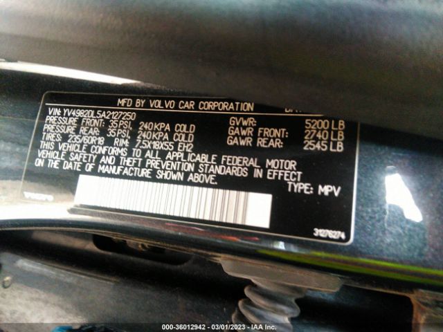 YV4982DL5A2127250 Volvo Xc60 3.2l