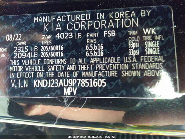 2023 Kia Soul, VIN: KNDJ23AU9P7851605