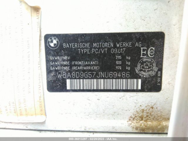 WBA8D9G57JNU69486 BMW 3 Series 330i Xdrive