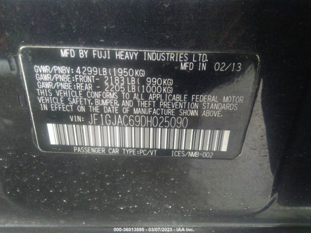 JF1GJAC69DH025090 Subaru Impreza
