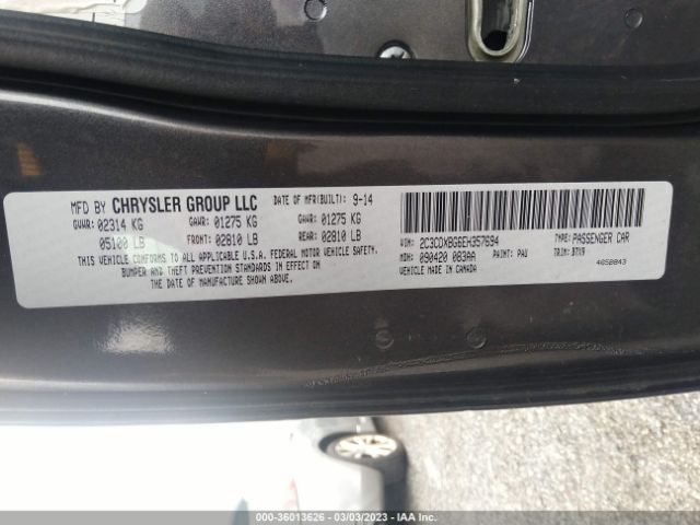 2C3CDXBG6EH357694 Dodge Charger Se