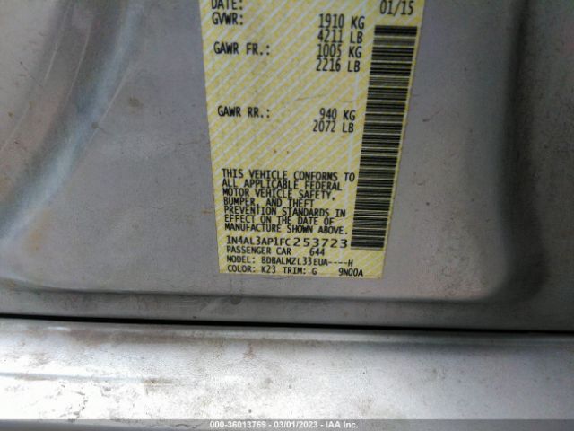 1N4AL3AP1FC253723 Nissan Altima 2.5 Sv