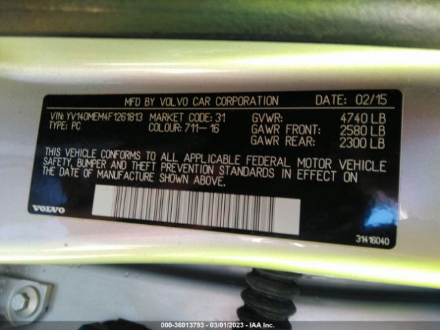 YV140MEM4F1261813 Volvo V60 T5 Drive-e Platinum