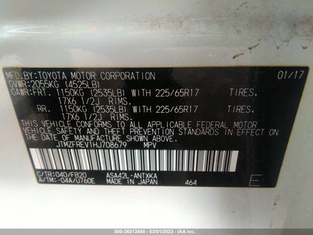 Toyota RAV4 LE 2017 JTMZFREV1HJ708679 Image 10