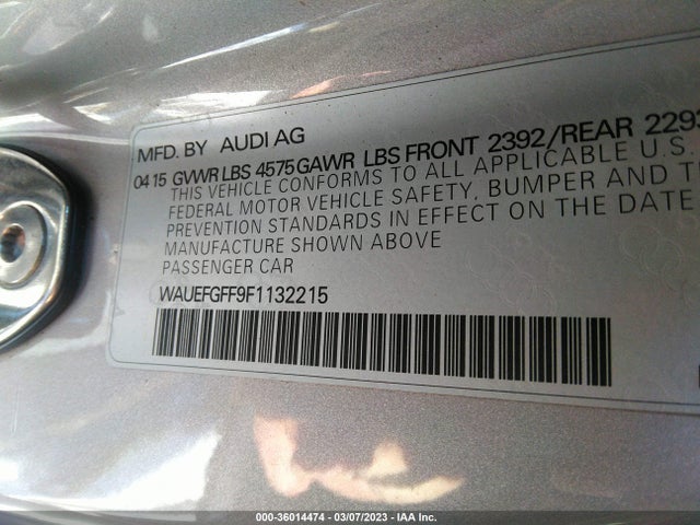 WAUEFGFF9F1132215 Audi A3 2.0t Premium Plus