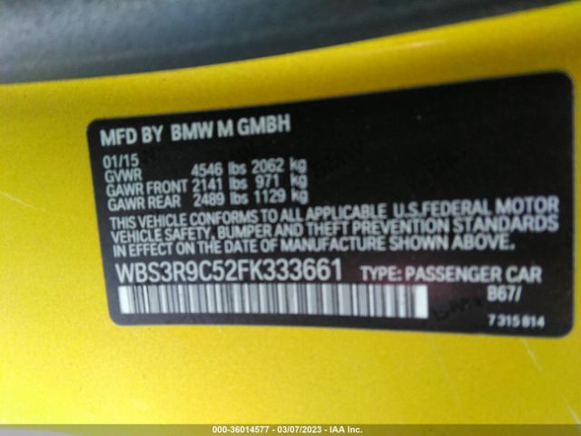 WBS3R9C52FK333661 BMW M4