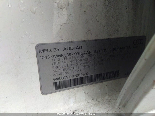 WAUBFAFL1EN019260 Audi A4 PREMIUM