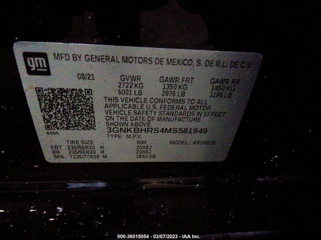 Chevrolet Blazer Awd 2lt 2021 3GNKBHRS4MS581949 Image 9