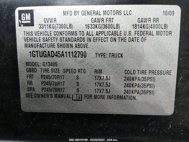 GMC SAVANA CARGO VAN 2010 1GTUGAD45A1112790 Image 10