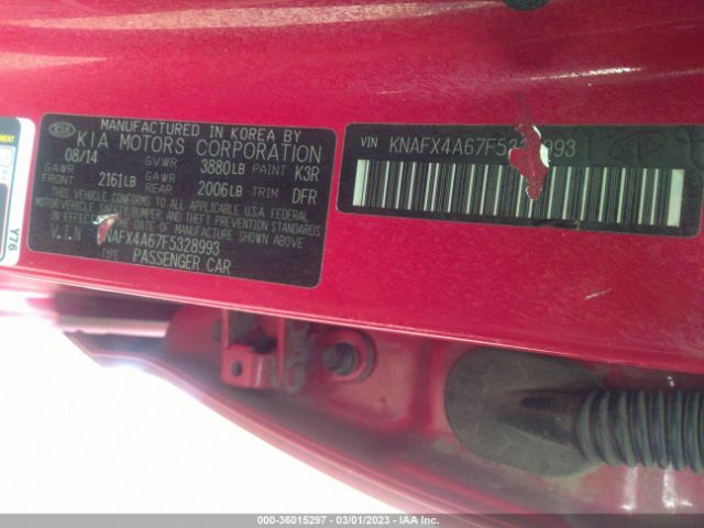 KNAFX4A67F5328993 KIA FORTE LX