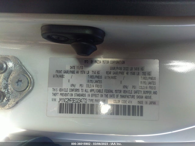2014 Mazda MX-5 Miata, VIN: JM1NC2MF6E0234772
