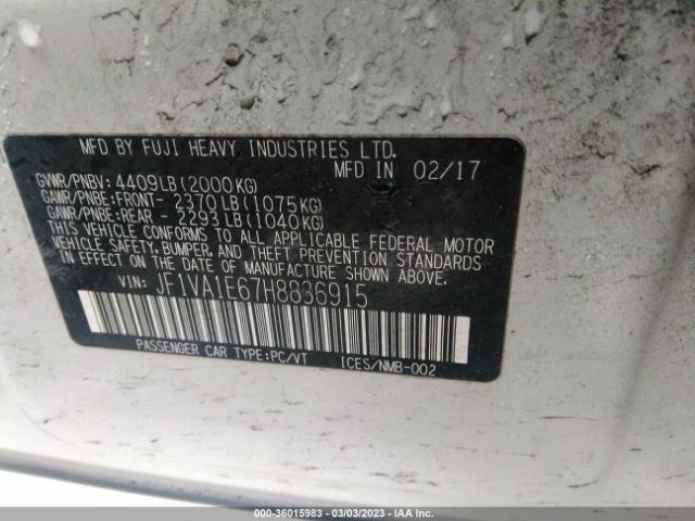 JF1VA1E67H8836915 Subaru Wrx Premium