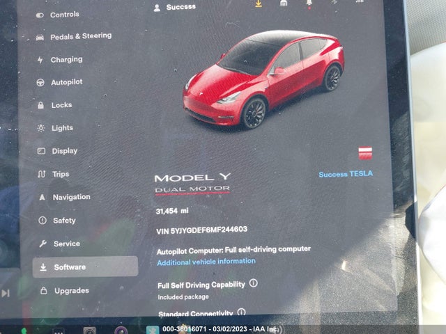 Tesla Model Y Performance 2021 5YJYGDEF6MF244603 Image 7