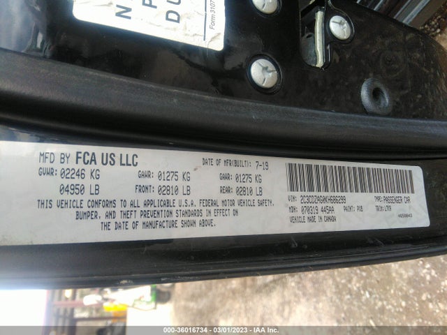 Dodge Challenger Sxt 2019 2C3CDZAG0KH686299 Image 9