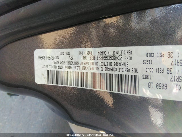 Dodge Grand Caravan Sxt 2017 2C4RDGCG6HR741834 Image 9