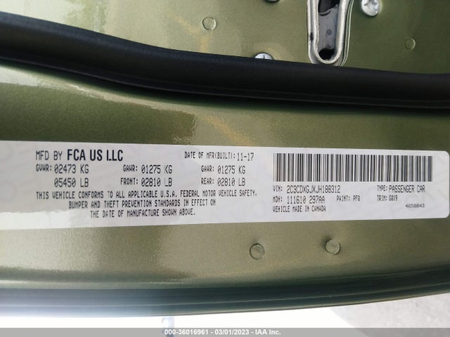 Dodge Charger R/t Scat Pack 2018 2C3CDXGJXJH188312 Image 9